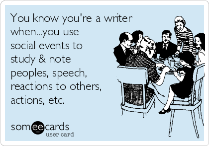 you know you're a writer sommee card